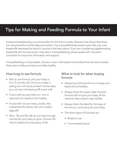 Tips for Making and Feeding Formula