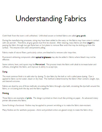 Understanding Fabric