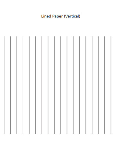 Vertical Lined Paper