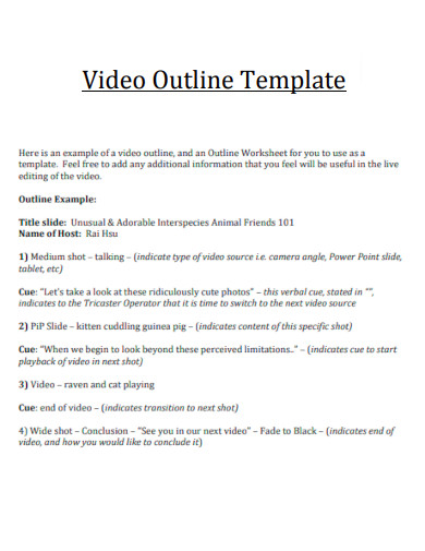 Video Outline Template