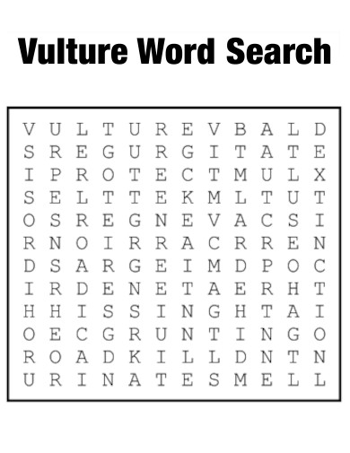 Vulture Word Search
