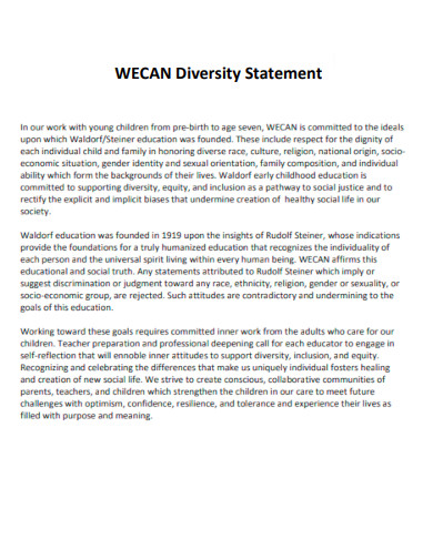 WECAN Diversity Statement