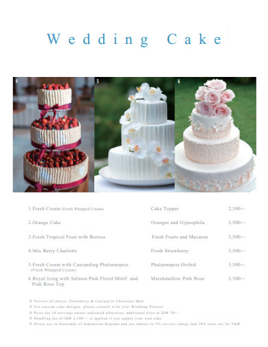 Wedding Planner Cake