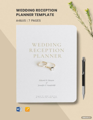 Wedding Reception Planner Template