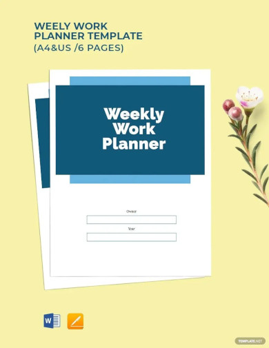 Weekly Work Planner Template