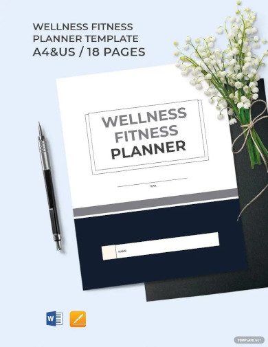 Wellness Fitness Planner Template