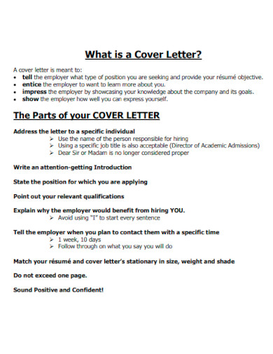 What is Cover Letter for Resume