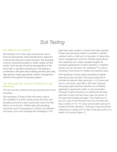 What is Soil Testing
