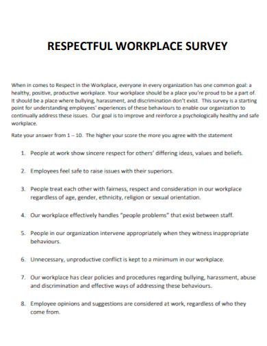 Workplace Survey