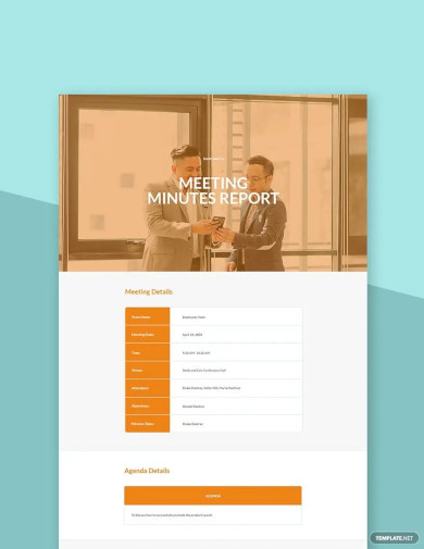Meeting Minutes Report Template