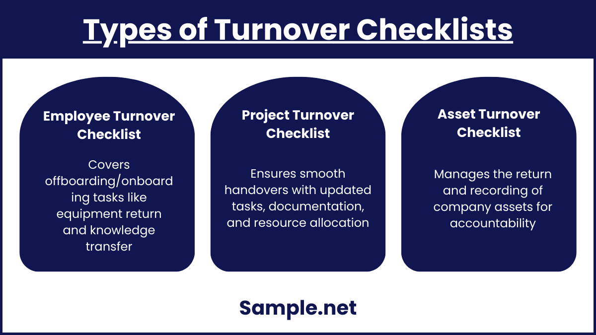 Types of Turnover Checklists