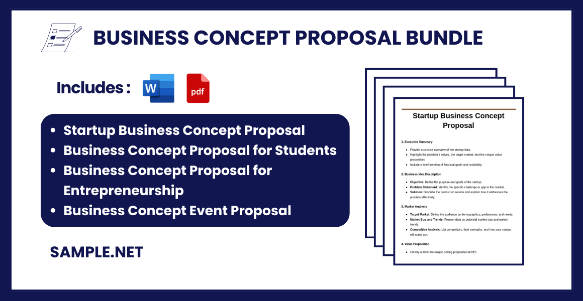 business concept proposal bundle