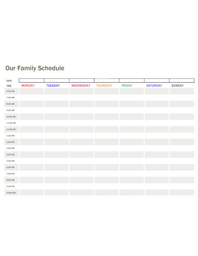 Family Schedule