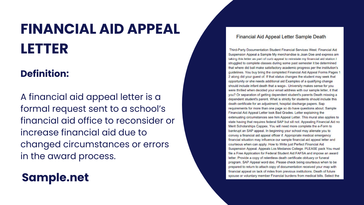 Financial Aid Appeal Letter