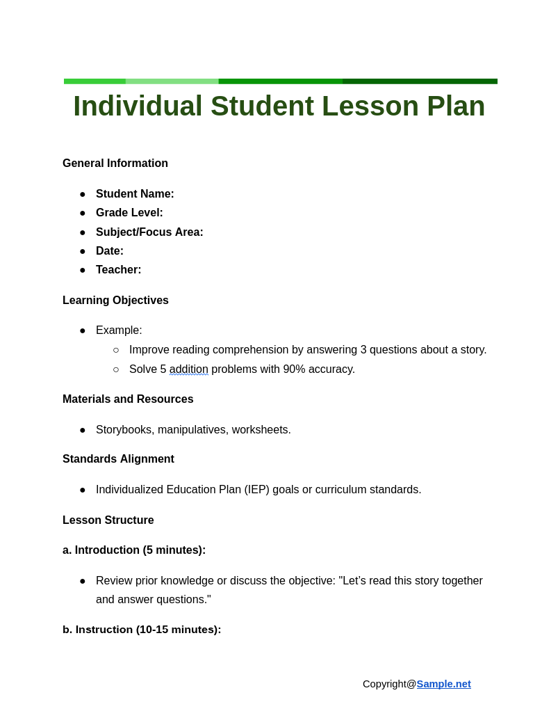 Individual Student Lesson Plan Google Docs 11 27 2024 03 59 PM