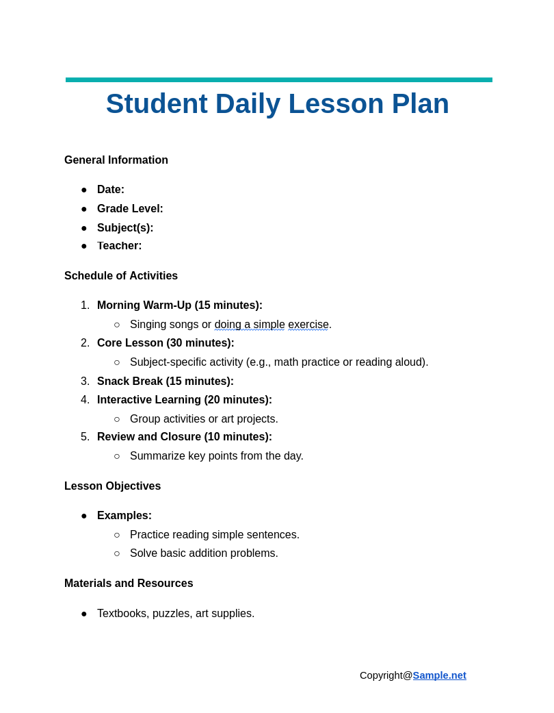 Student Daily Lesson Plan Google Docs 11 27 2024 03 59 PM