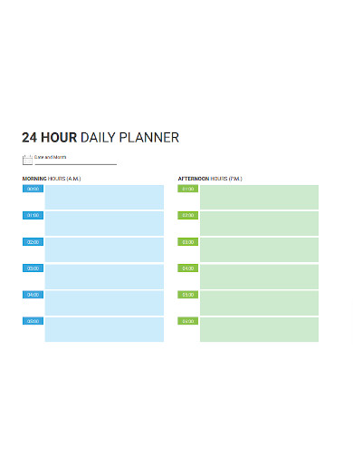 24 Hours Day Planner