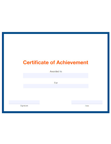 Basic Certificate of Achievement