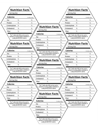 Blank Nutrition Facts