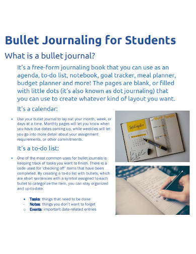 Bullet Journal for Student