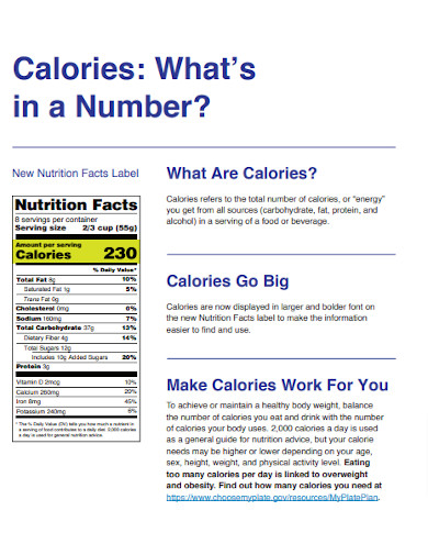 Calories Nutrition Facts