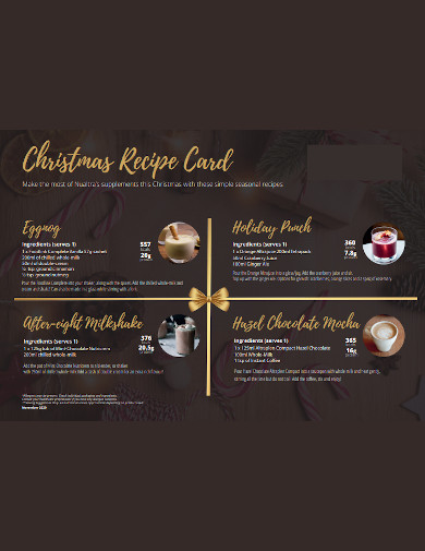 Christmas Recipe Card