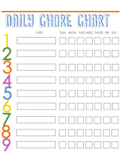 Daily Chore Chart