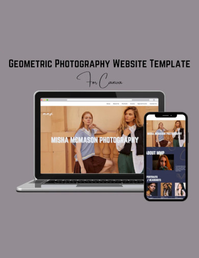 Geometric Photography Website 