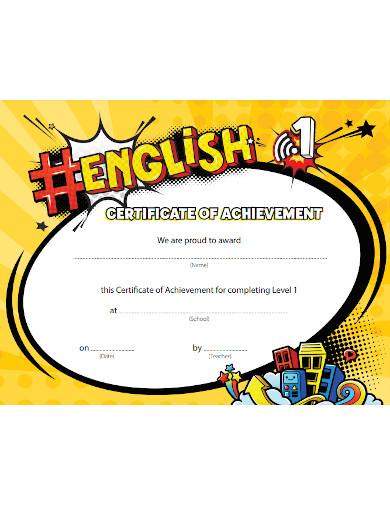 Modern Certificate of Achievement
