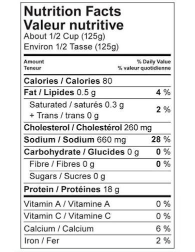 Nutrition Facts Label Generator