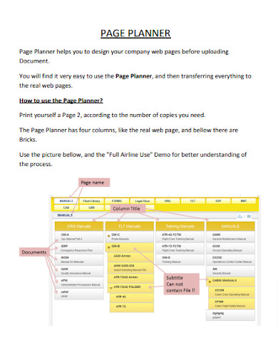 Page Planner