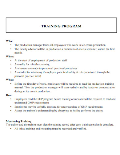 Production Training Manual