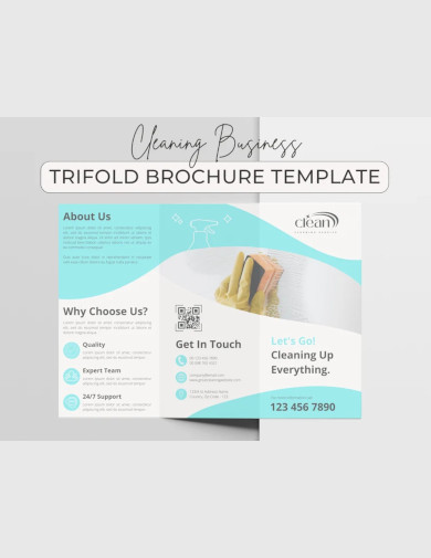 Professional Cleaning Trifold Brochure