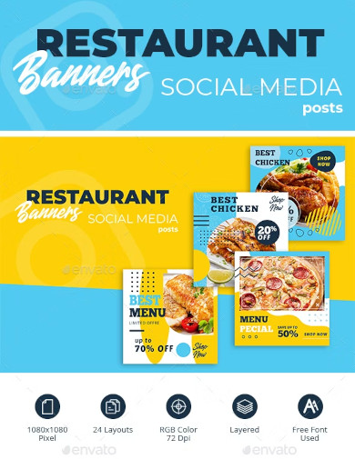 Restaurant Food Social Media Post
