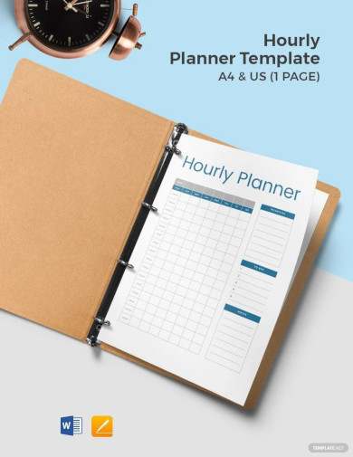 Sample Hourly Planner
