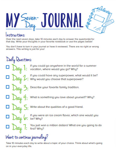 Writing Daily Journal