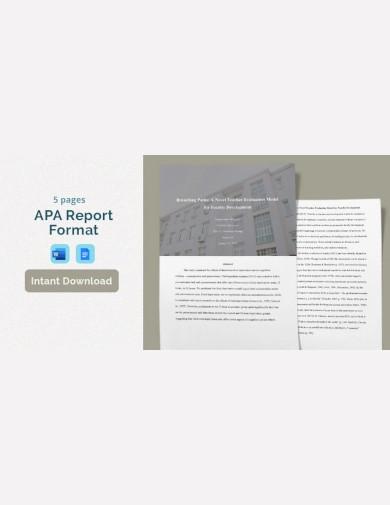 APA Report Format