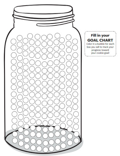 Blank Goal Chart Cookies