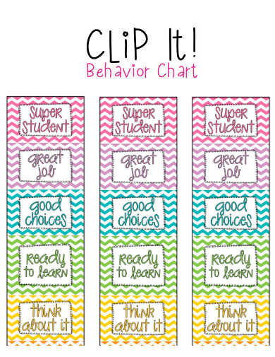 Clip It Behavior Chart for Kids