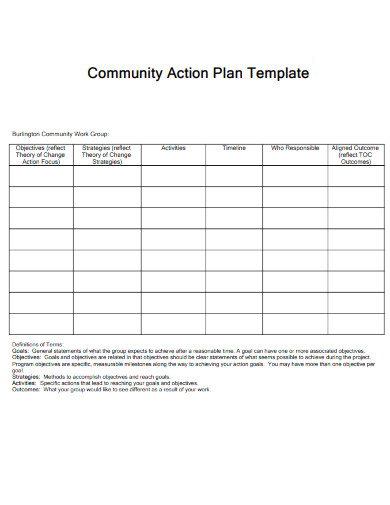 Community Plan of Action