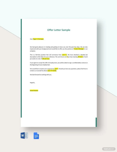 Offer Letter Layout