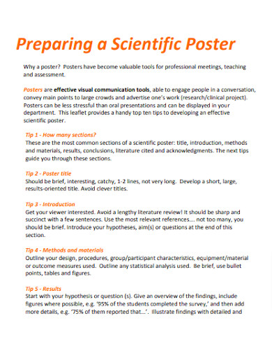 Preparing Scientific Poster