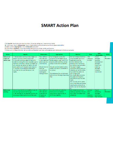 SMART Plan of Action