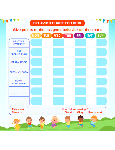 Sample Behavior Chart For Kids