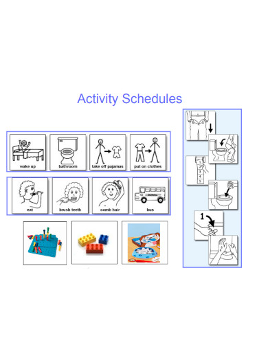 Schedule Activity Behavior Chart For Kids