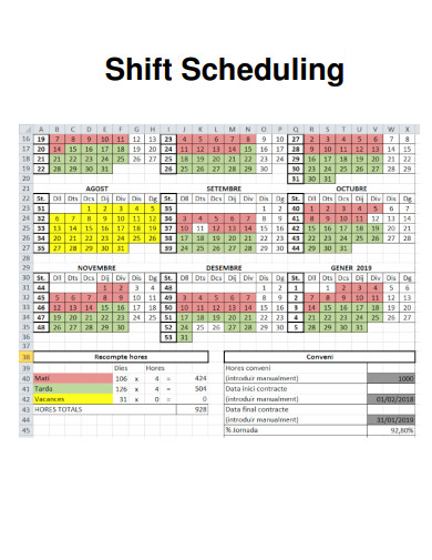 Scheduling Shift