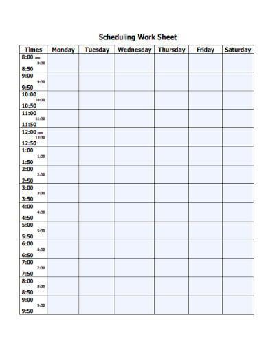Scheduling Work
