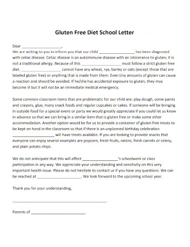School Letter Layout