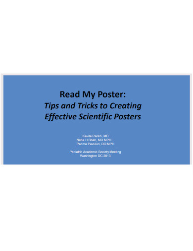 Scientific Poster Format