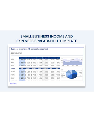 Small Business Income and Expenses Spreadsheet